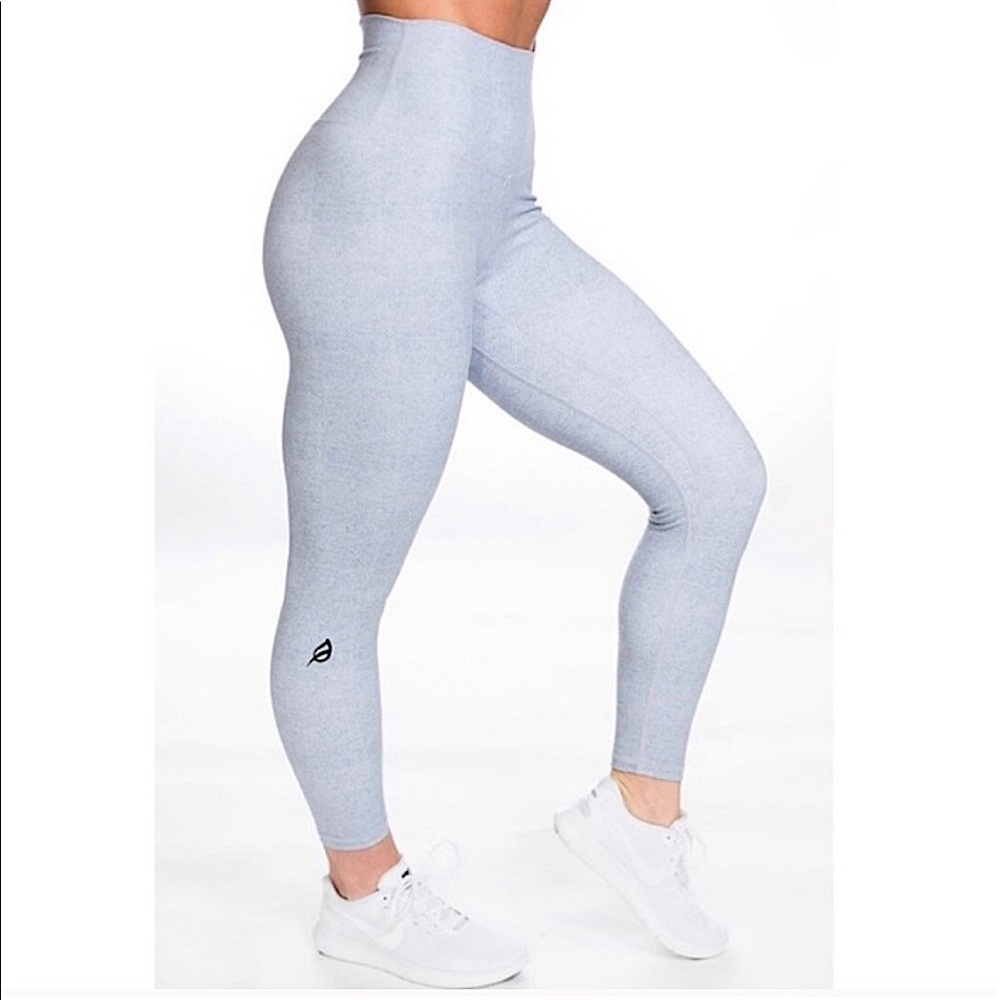 P’TULA Gray Herringbone Legging SZ S